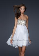 2012 La Femme Prom Dresses 17107.  Available in White/Gold